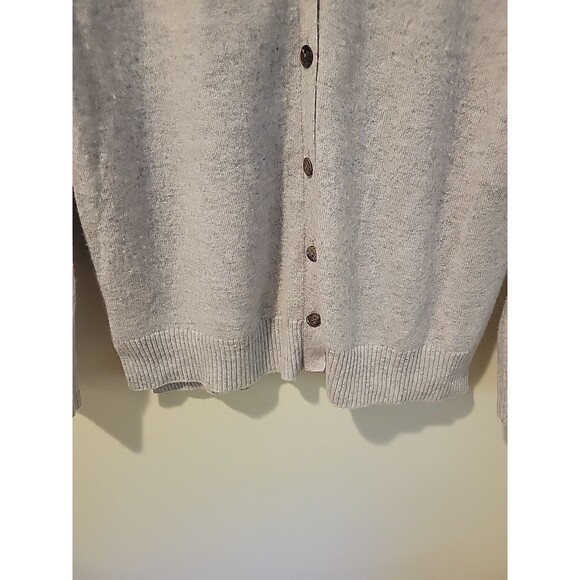 J. Mclaughlin 100% Cashmere Cardigan Sweater Long Sleeve V-Neck Gray S Capsule - Picture 3 of 7